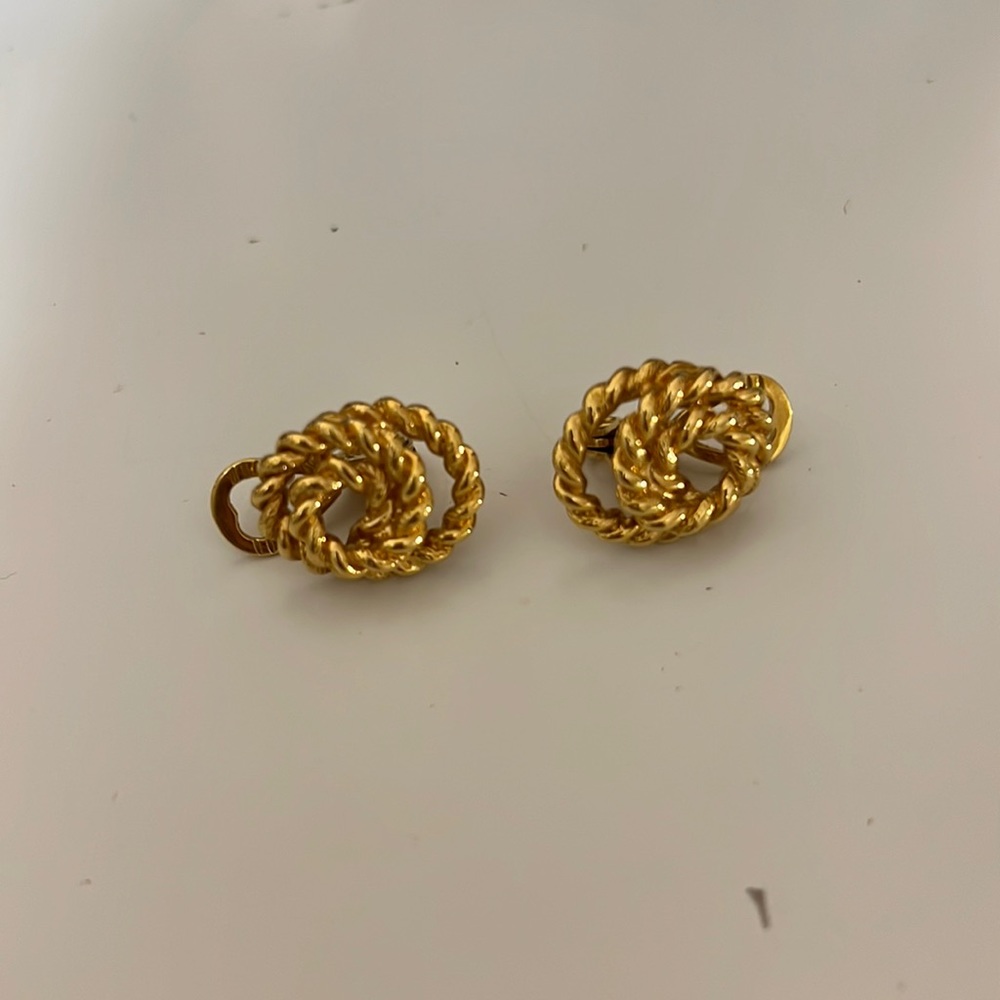 Napier gold earrings